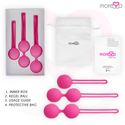 MORESSA - OSIAN SET PREMIUM SILIKON ROSA (Osian Eins - 51 g | Osian Zwei - 101 g | Osian Drei 85 g)