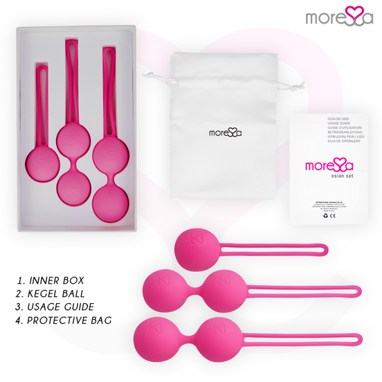 MORESSA - OSIAN SET PREMIUM SILIKON ROSA (Osian Eins - 51 g | Osian Zwei - 101 g | Osian Drei 85 g)
