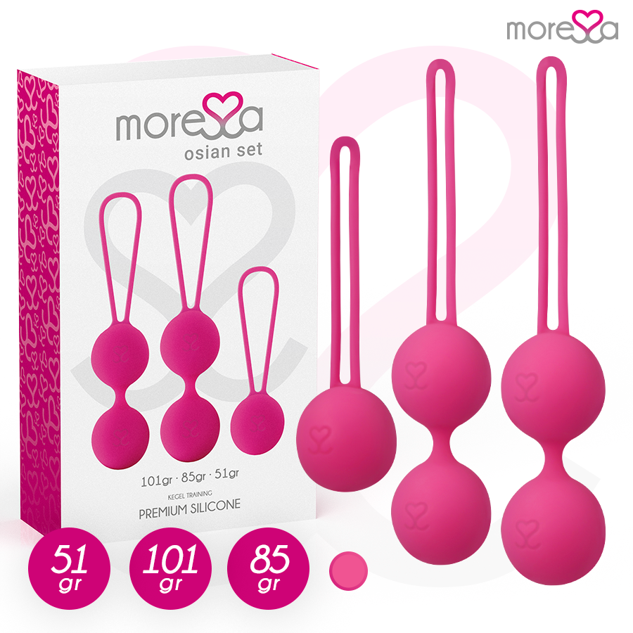 MORESSA - OSIAN SET PREMIUM SILIKON ROSA (Osian Eins - 51 g | Osian Zwei - 101 g | Osian Drei 85 g)
