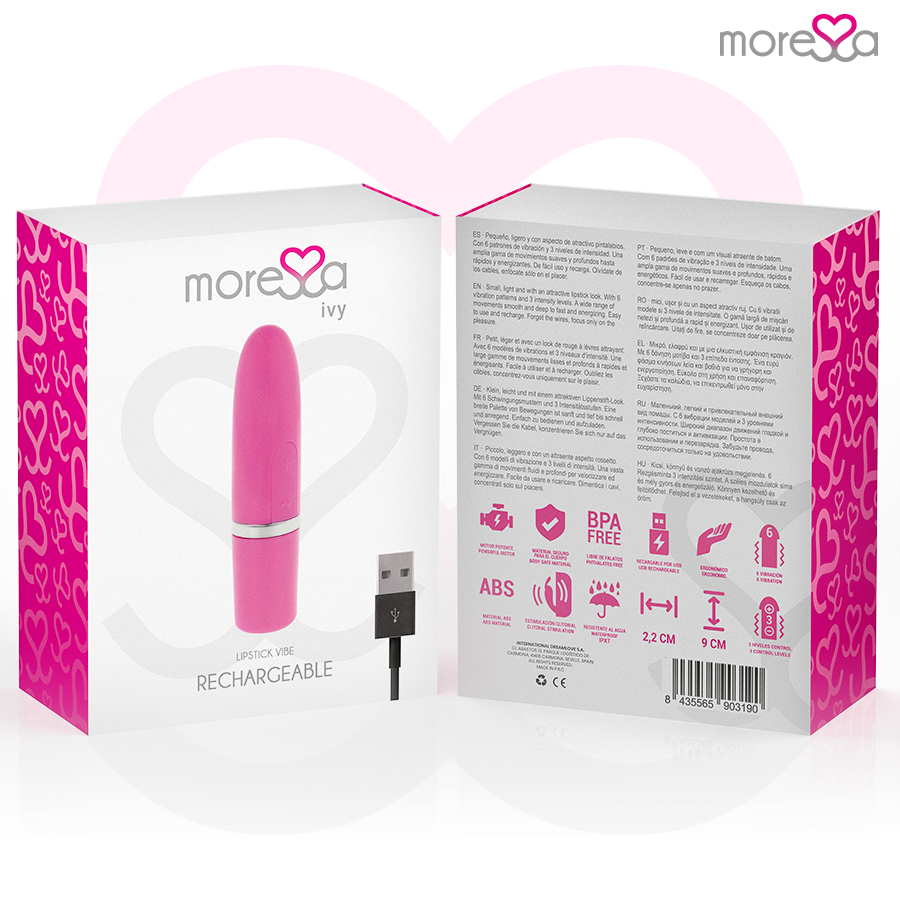 MORESSA - IVY Sensory Device STIMULATOR TRAVEL PINK
