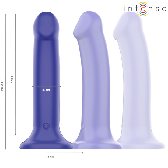 INTENSE - VICTORIA Sensory Device WITH SUCTION CUP 10 VIBRATIONS DARK BLUE REMOTE CONTROL