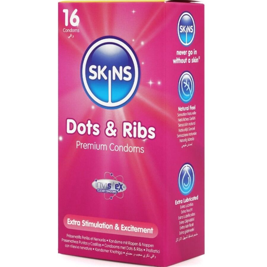 SKINS - DOTS & RIBS PREMIUM KONDOME PACKUNG 16