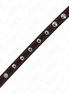 KINK – PENISRING AUS LEDER MIT DRUCKVERSCHLUSS ROTES FUTTER 21 X 1,5 CM