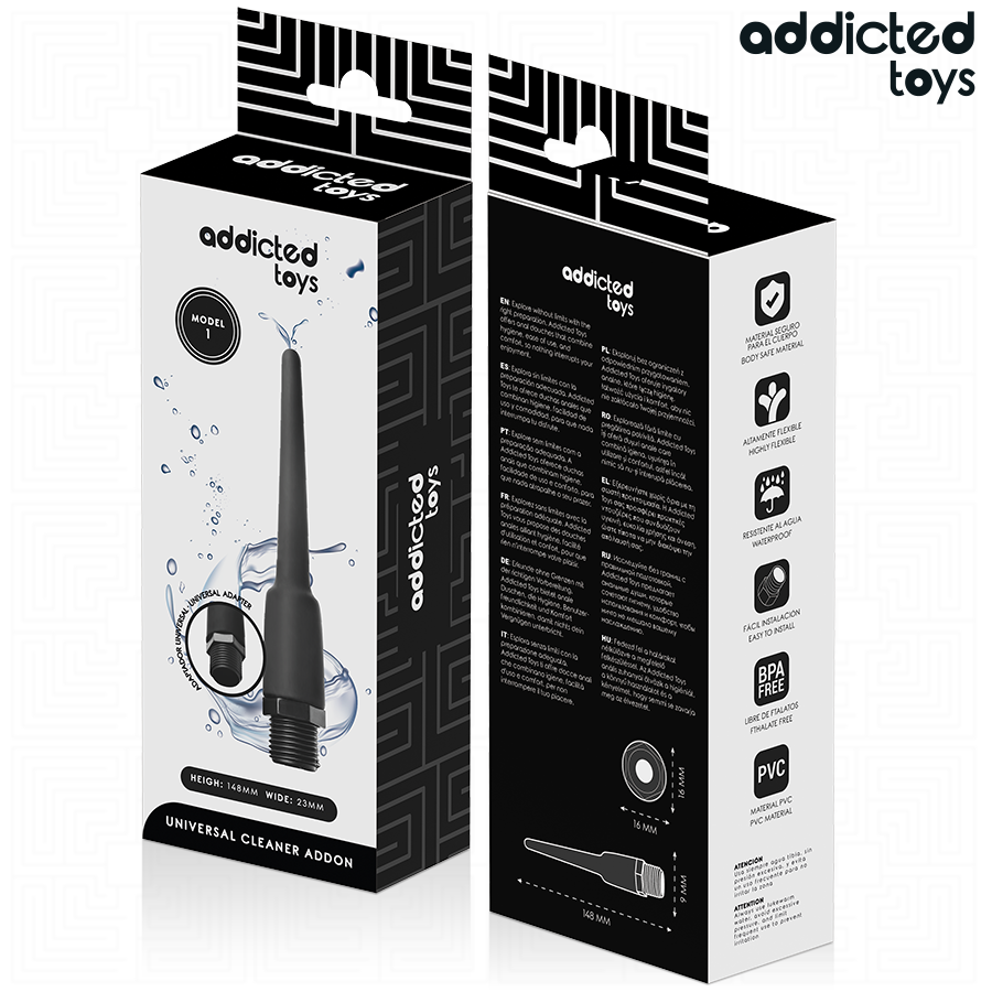 ADDICTED TOYS - ANALREINIGER MIT UNIVERSALADAPTER MODELL 1