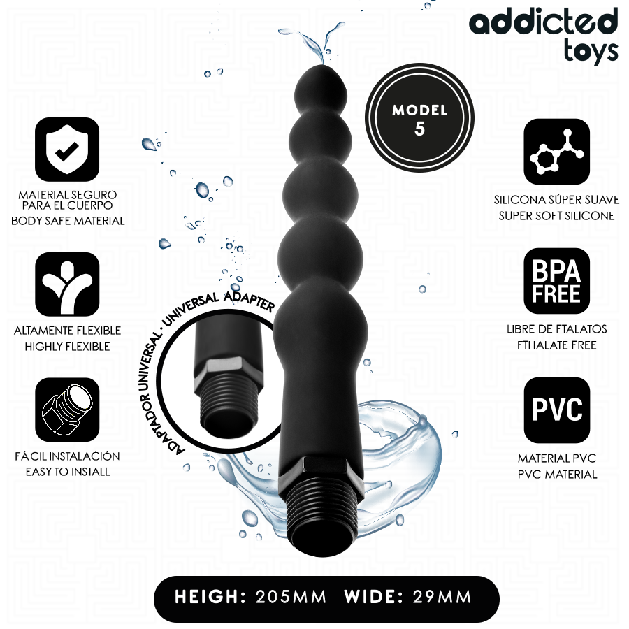 ADDICTED TOYS – ANUSREINIGER MIT UNIVERSALADAPTER MODELL 5