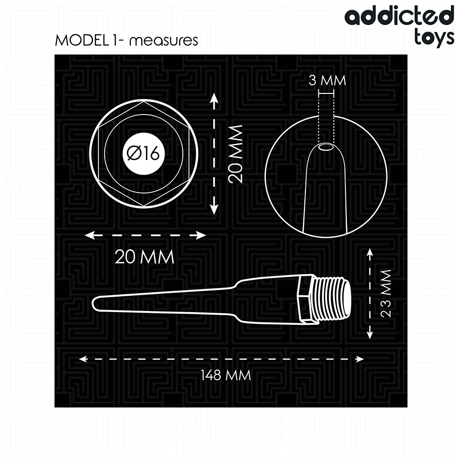 ADDICTED TOYS - ANALREINIGER MIT UNIVERSALADAPTER MODELL 1