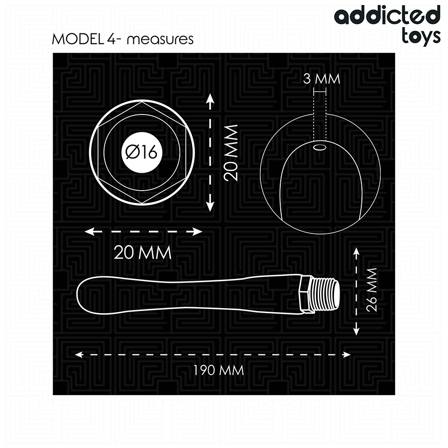 ADDICTED TOYS - ANALREINIGER MIT UNIVERSALADAPTER MODELL 4