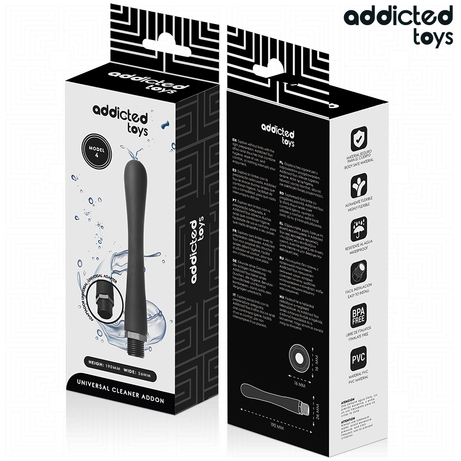 ADDICTED TOYS - ANALREINIGER MIT UNIVERSALADAPTER MODELL 4