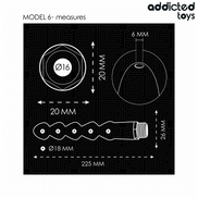 ADDICTED TOYS - ANALREINIGER MIT UNIVERSALADAPTER MODELL 6
