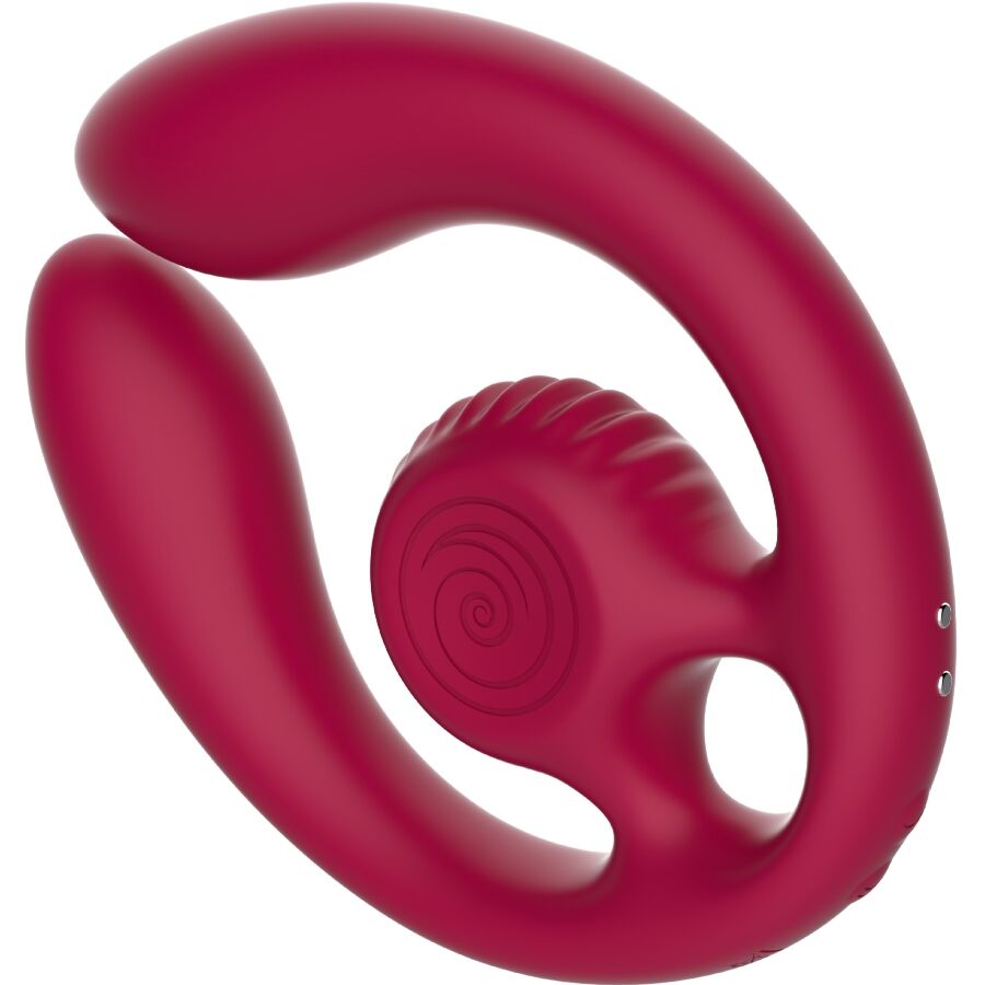 SNAIL VIBE - GIZI DUO PAARSTIMULATOR FERNBEDIENUNG BURGUNDERROT