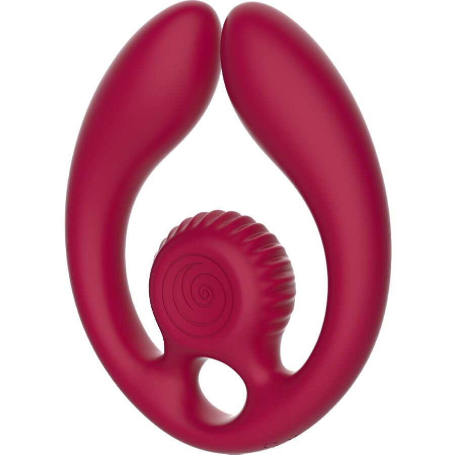 SNAIL VIBE - GIZI DUO PAARSTIMULATOR FERNBEDIENUNG BURGUNDERROT