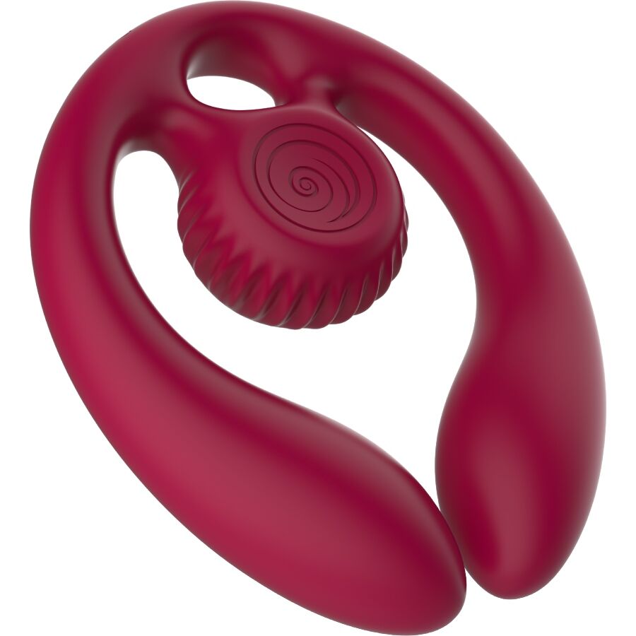 SNAIL VIBE - GIZI DUO PAARSTIMULATOR FERNBEDIENUNG BURGUNDERROT