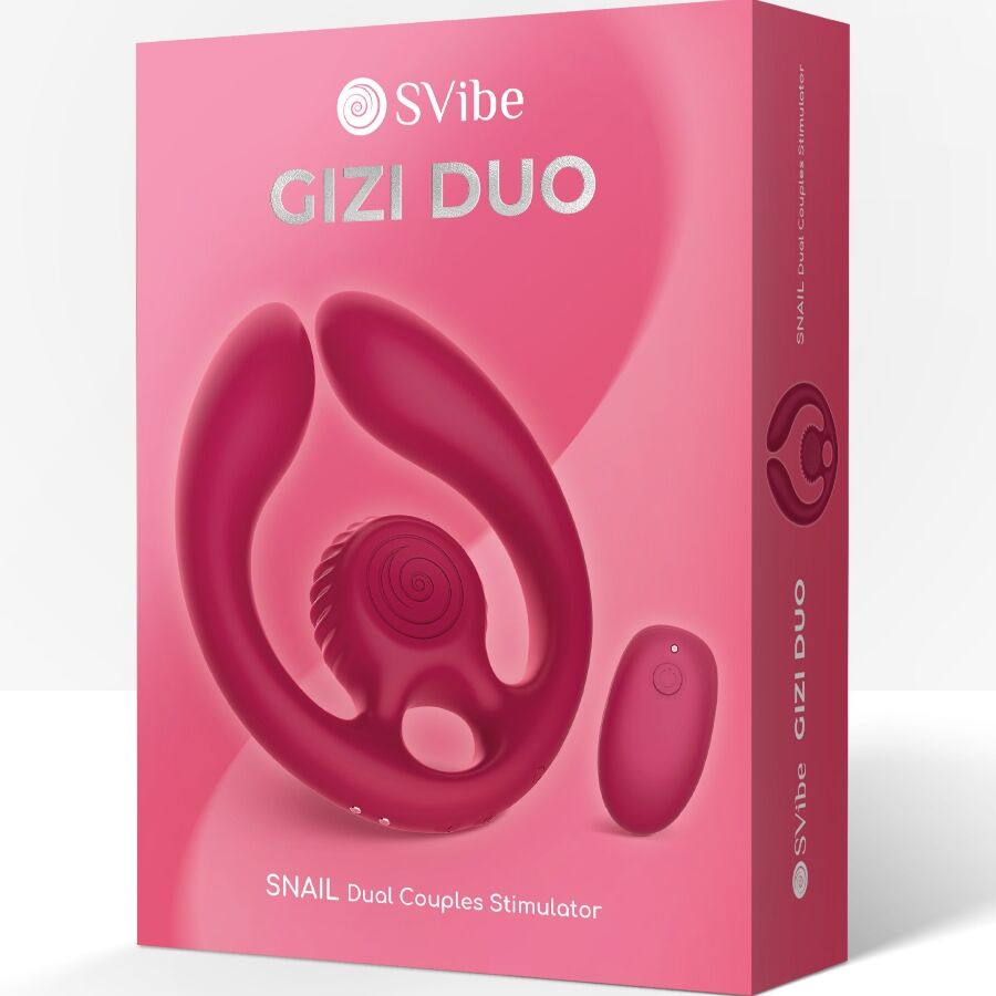 SNAIL VIBE - GIZI DUO PAARSTIMULATOR FERNBEDIENUNG BURGUNDERROT