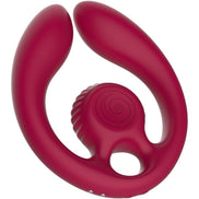 SNAIL VIBE - GIZI DUO PAARSTIMULATOR FERNBEDIENUNG BURGUNDERROT