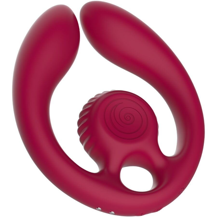 SNAIL VIBE - GIZI DUO PAARSTIMULATOR FERNBEDIENUNG BURGUNDERROT