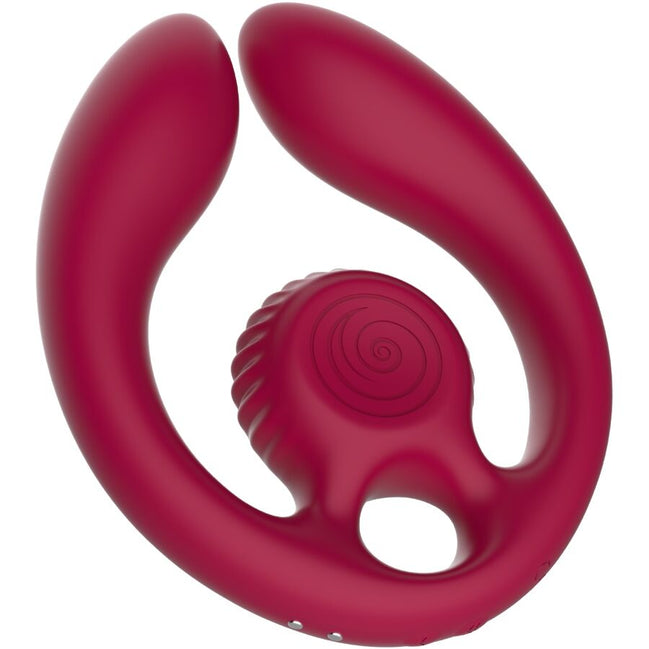 SNAIL VIBE - GIZI DUO PAARSTIMULATOR FERNBEDIENUNG BURGUNDERROT