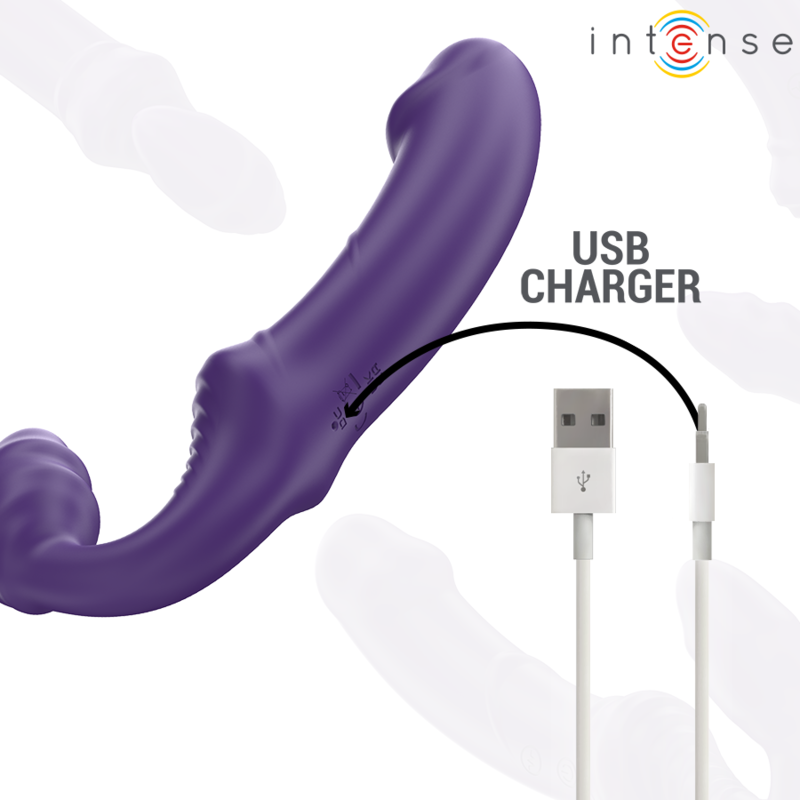 INTENSE - JILL DOUBLE Sensory Device 20 CM PURPLE REMOTE CONTROL