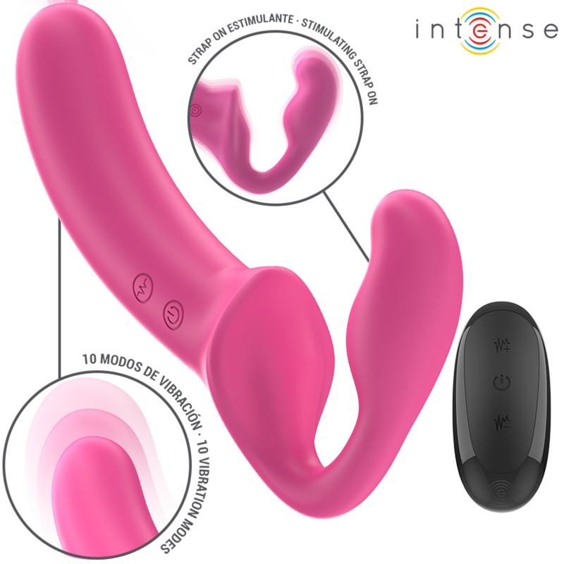 INTENSE - AMY DOUBLE Sensory Device 20 CM PINK REMOTE CONTROL