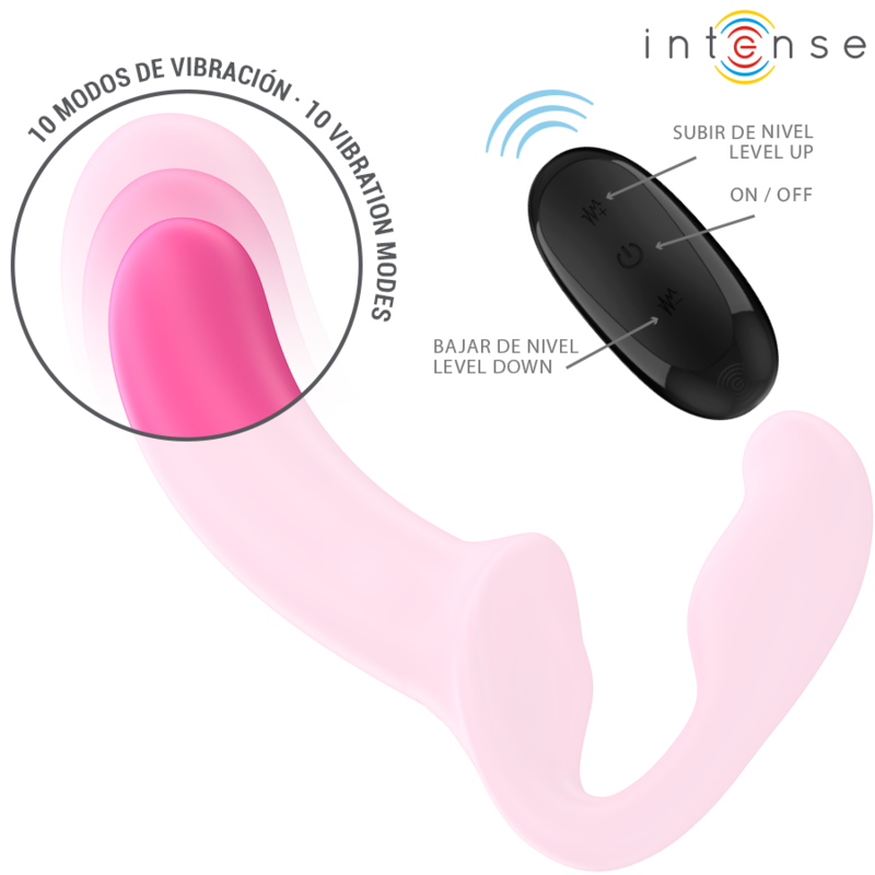INTENSE - AMY DOUBLE Sensory Device 20 CM PINK REMOTE CONTROL