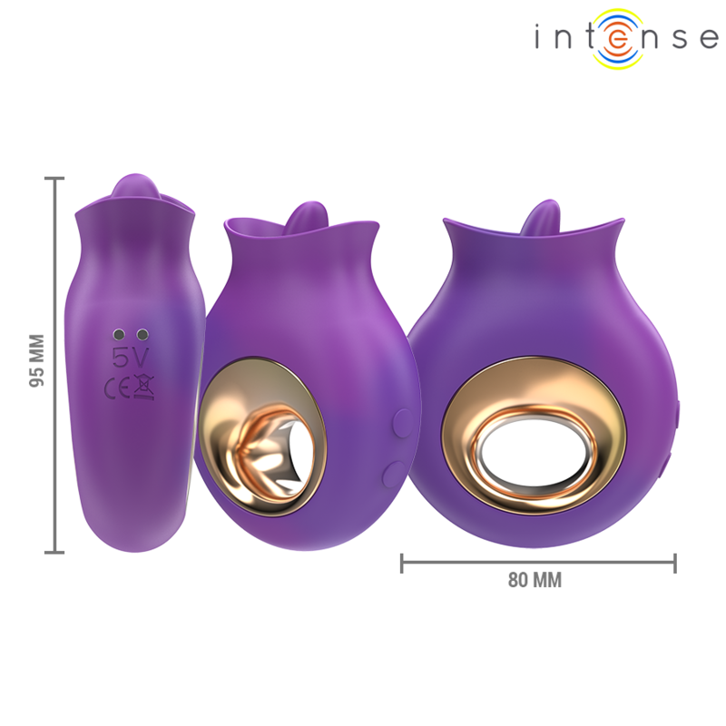INTENSE – TULI KLITORISSTIMULATOR 9 VIBRATIONSMODI & 9 OSZILLATIONSMODI VIOLETT