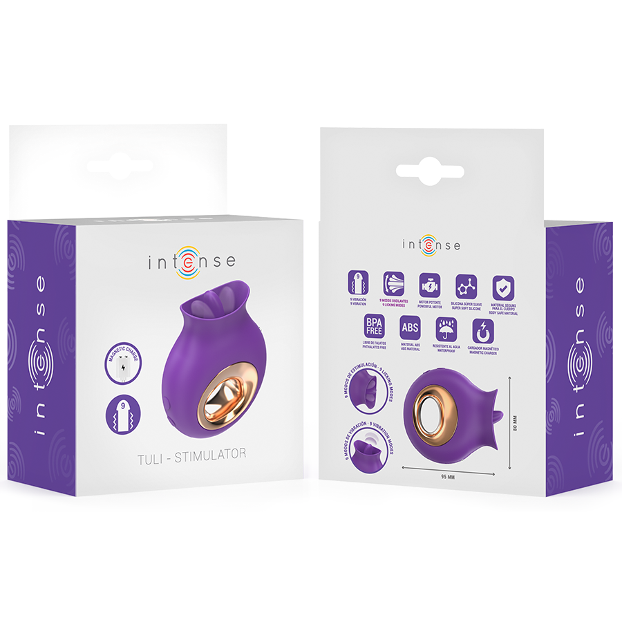 INTENSE – TULI KLITORISSTIMULATOR 9 VIBRATIONSMODI & 9 OSZILLATIONSMODI VIOLETT