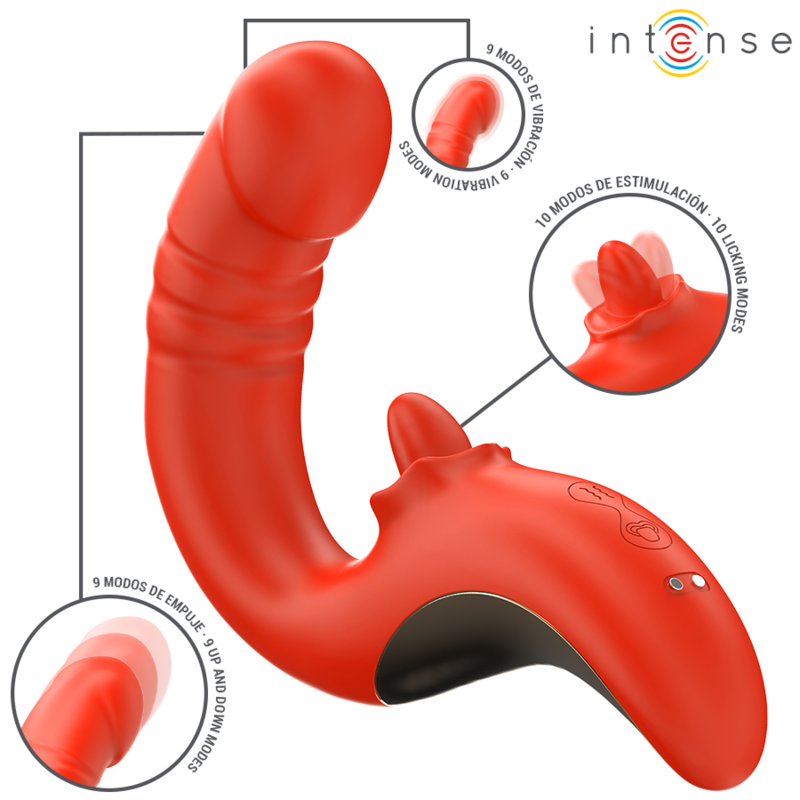 INTENSE - PAULINA Sensory Device AND STIMULATOR IN U SHAPE RED