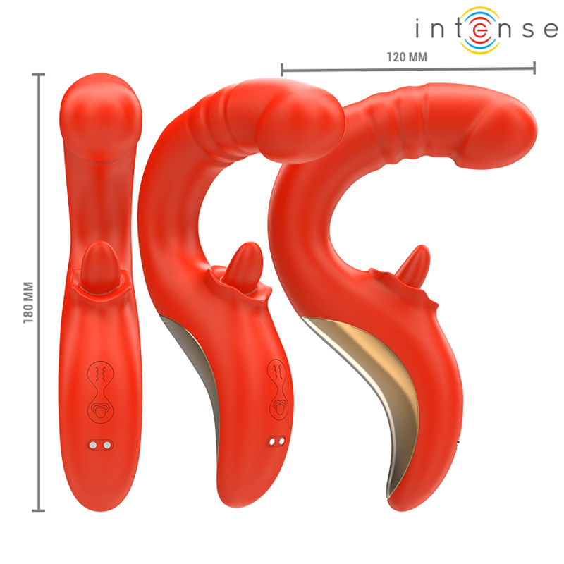 INTENSE - PAULINA Sensory Device AND STIMULATOR IN U SHAPE RED