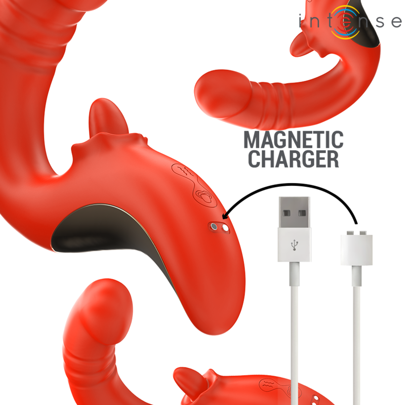 INTENSE - PAULINA Sensory Device AND STIMULATOR IN U SHAPE RED