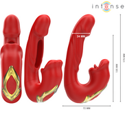 INTENSE - NATHY DOUBLE Sensory Device WITH MULTIFUNCTION STIMULATING MOUTH RED