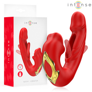 INTENSE - NATHY DOUBLE Sensory Device WITH MULTIFUNCTION STIMULATING MOUTH RED