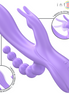 INTENSE – MIKO TRIPLE-Sinnesgerät HASE & STIMULATOR & ANAL 7 VIBRATIONEN LILA