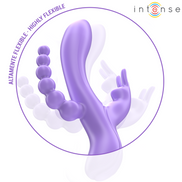 INTENSE – MIKO TRIPLE-Sinnesgerät HASE & STIMULATOR & ANAL 7 VIBRATIONEN LILA