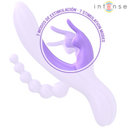 INTENSE – MIKO TRIPLE-Sinnesgerät HASE & STIMULATOR & ANAL 7 VIBRATIONEN LILA