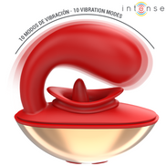 INTENSE - MARIAH Sensory Device & STIMULATOR IN U SHAPE 10 VIBRATIONS RED