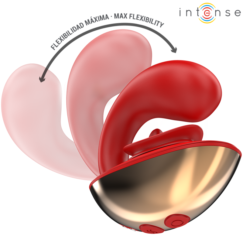 INTENSE - MARIAH Sensory Device & STIMULATOR IN U SHAPE 10 VIBRATIONS RED