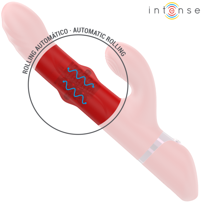 INTENSE - LELE MULTIFUNCTION Sensory Device ROTATING & OSCILLATION & STIMULATION RED
