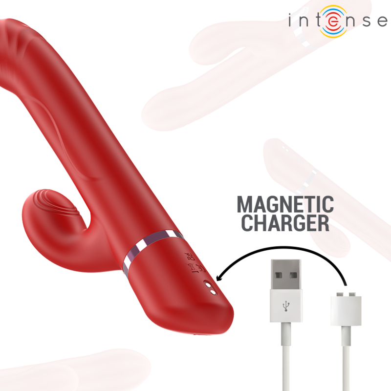 INTENSE - LELE MULTIFUNCTION Sensory Device ROTATING & OSCILLATION & STIMULATION RED