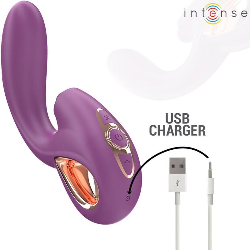 INTENSE - LALI MULTIFUNCTION G-SPOT Sensory Device TAPPING & THRUST & VIBRATION PURPLE