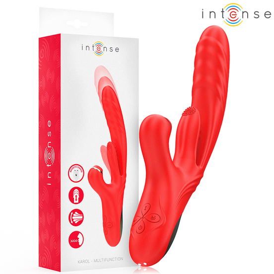 INTENSE - KAROL MULTIFUNCTION Sensory Device THRUST & STIMULATION & STIMULATING WAVES RED