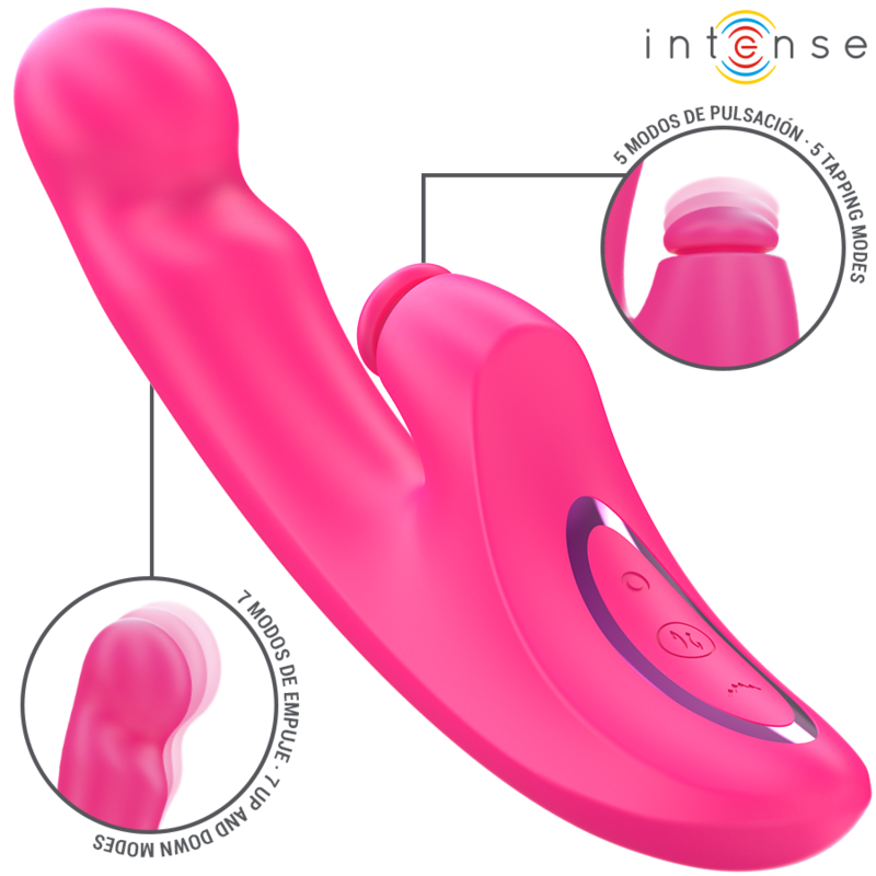 INTENSE - EMI Sensorisches Gerät 13,5 CM MULTIFUNKTIONAL 3 IN 1 10 VIBRATIONEN ROSA