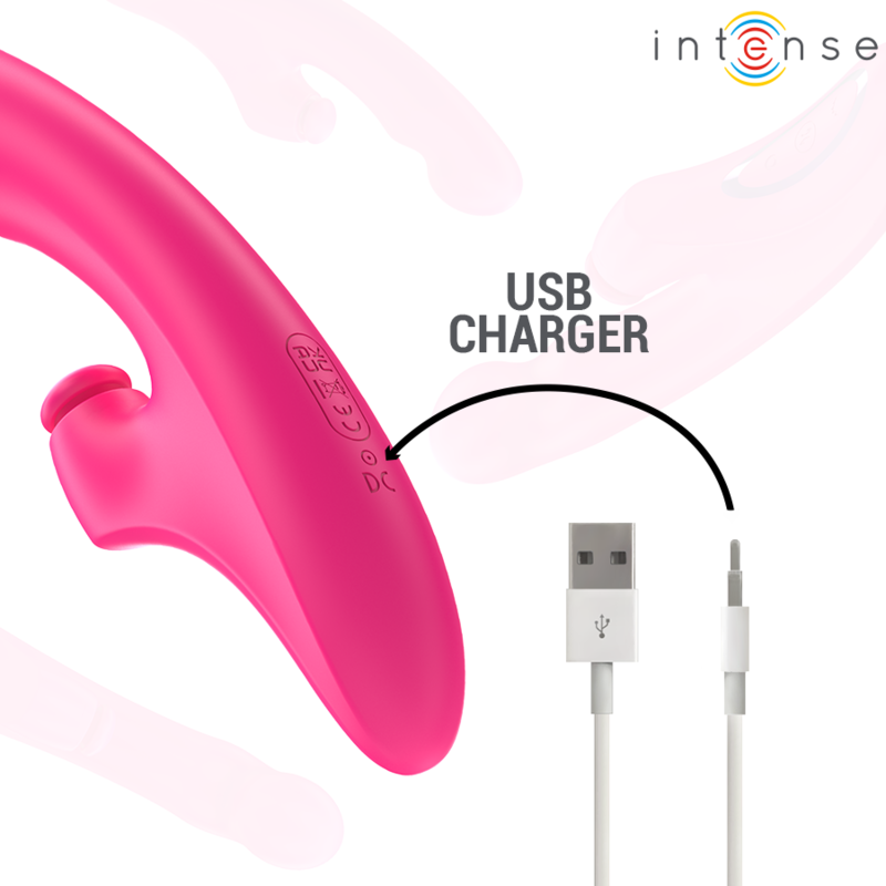 INTENSE - EMI Sensorisches Gerät 13,5 CM MULTIFUNKTIONAL 3 IN 1 10 VIBRATIONEN ROSA