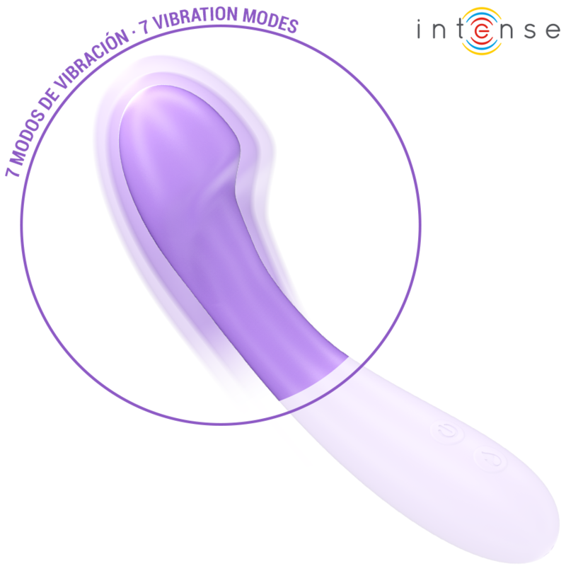 INTENSE - BECKY Sensory Device 19 CM HEATABLE 7 VIBRATIONS PURPLE