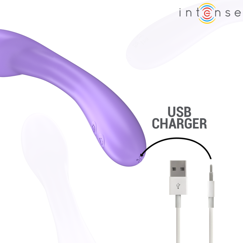 INTENSE - BECKY Sensory Device 19 CM HEATABLE 7 VIBRATIONS PURPLE