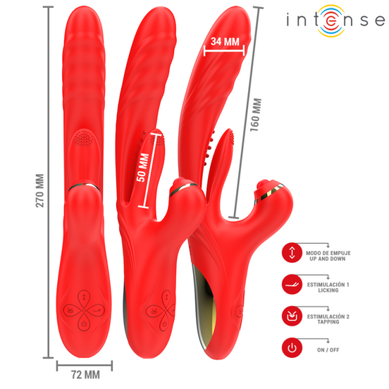 INTENSE - ROSALIA MULTIFUNCTION Sensory Device 3 IN 1 RED