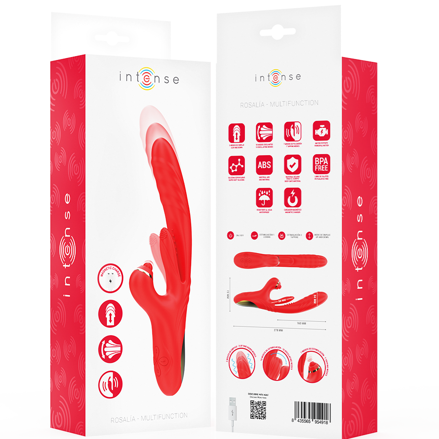 INTENSE - ROSALIA MULTIFUNCTION Sensory Device 3 IN 1 RED