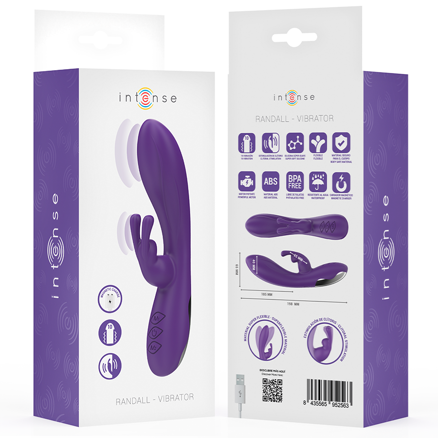 INTENSE - RANDALL RABBIT Sensory Device 10 VIBRATIONS PURPLE