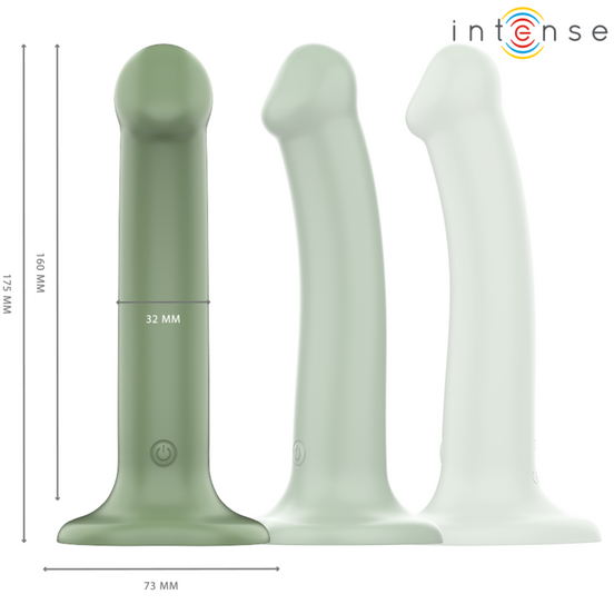 INTENSE - BECCA Sensory Device WITH SUCTION CUP 10 VIBRATIONS GREEN REMOTE CONTROL