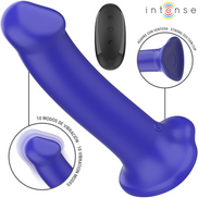INTENSE – VICTORIA Sensorisches Gerät MIT SAUGNAPF 10 VIBRATIONSSTUFEN DUNKELBLAU FERNBEDIENUNG