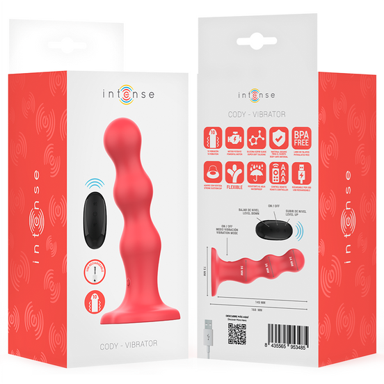 INTENSE - CODY Sensory Device WITH SUCTION CUP RED REMOTE CONTROL