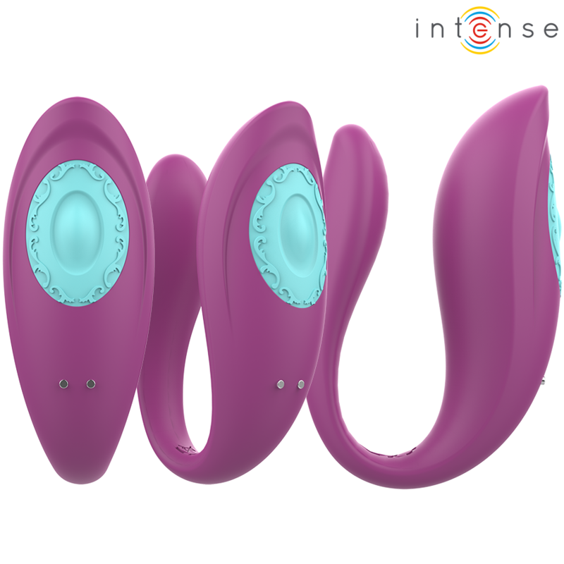 INTENSE - ANNIE U-SHAPED Sensory Device AND STIMULATOR PURPLE REMOTE CONTROL